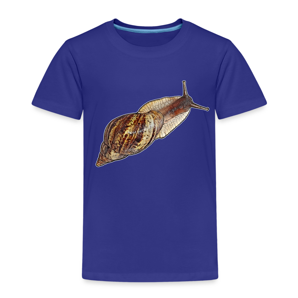 Kinder Basic T-Shirt Achatina reticulata wildfarben - Königsblau