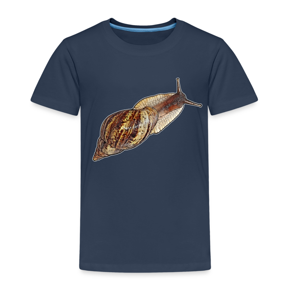 Kinder Basic T-Shirt Achatina reticulata wildfarben - Navy