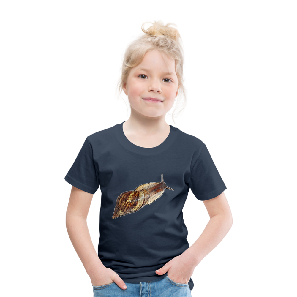 Kinder Basic T-Shirt Achatina reticulata wildfarben - Navy