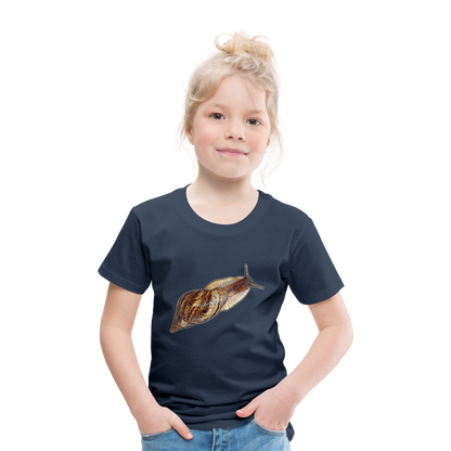 Kinder Basic T-Shirt Achatina reticulata wildfarben - Navy