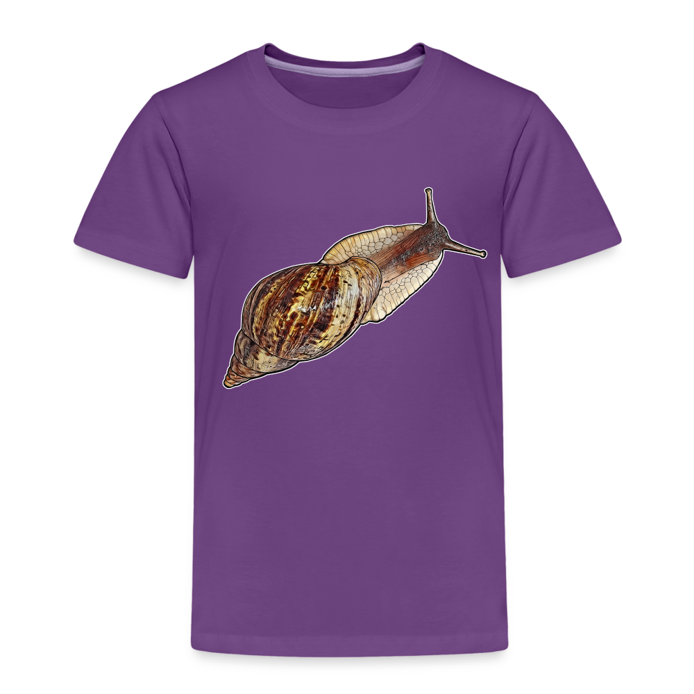 Kinder Basic T-Shirt Achatina reticulata wildfarben - Lila