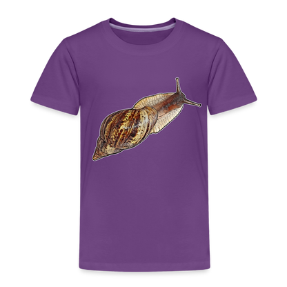 Kinder Basic T-Shirt Achatina reticulata wildfarben - Lila
