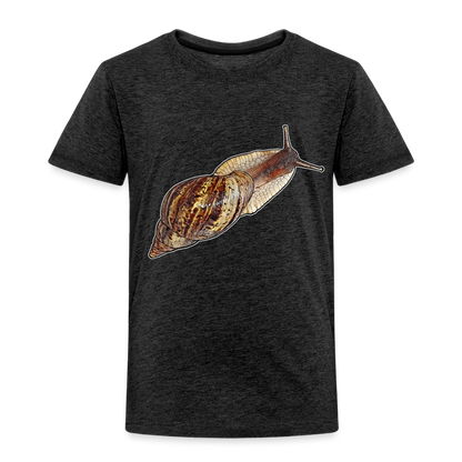 Kinder Basic T-Shirt Achatina reticulata wildfarben - Anthrazit