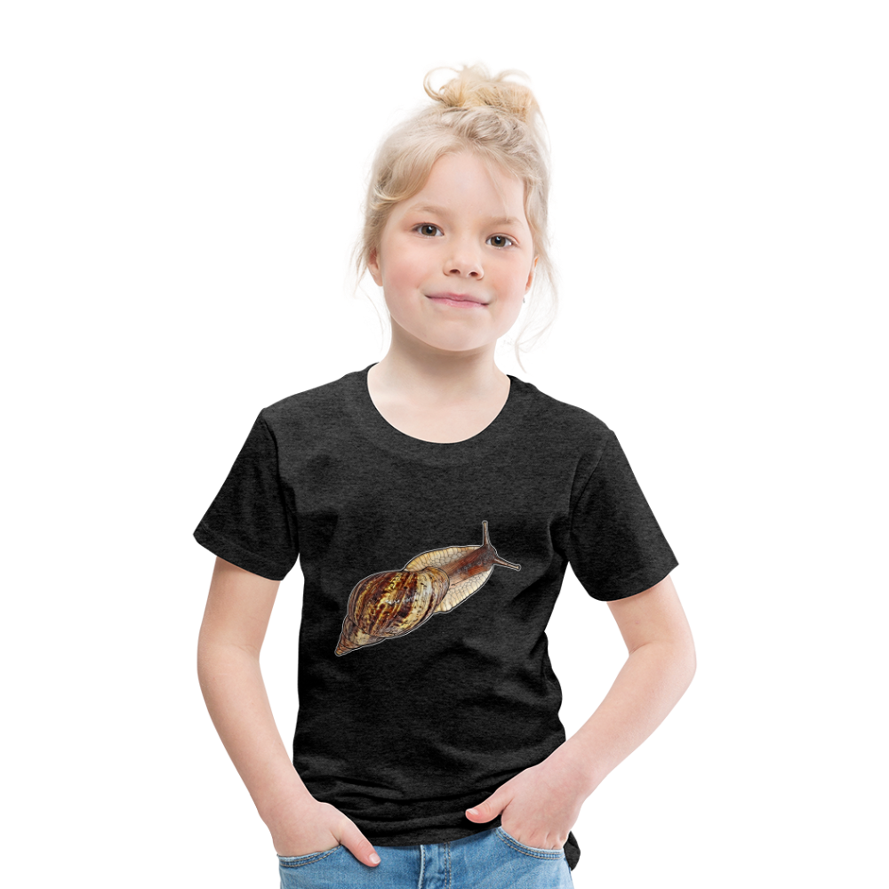 Kinder Basic T-Shirt Achatina reticulata wildfarben - Anthrazit