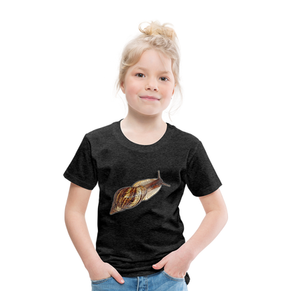 Kinder Basic T-Shirt Achatina reticulata wildfarben - Anthrazit