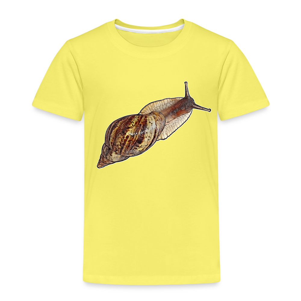 Kinder Basic T-Shirt Achatina reticulata wildfarben - Gelb