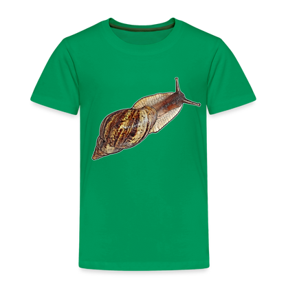 Kinder Basic T-Shirt Achatina reticulata wildfarben - Kelly Green