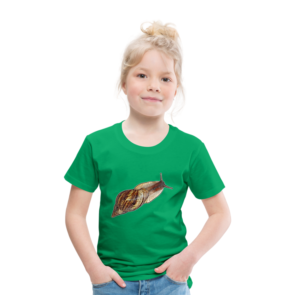 Kinder Basic T-Shirt Achatina reticulata wildfarben - Kelly Green