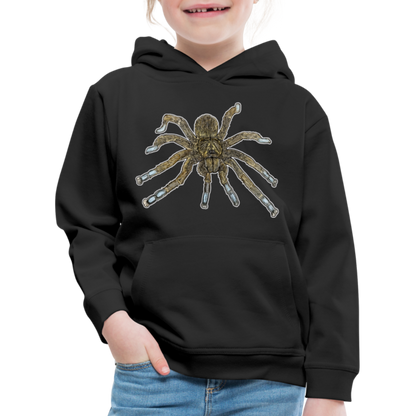 Kinder Hoodie Idiothele mira - Schwarz