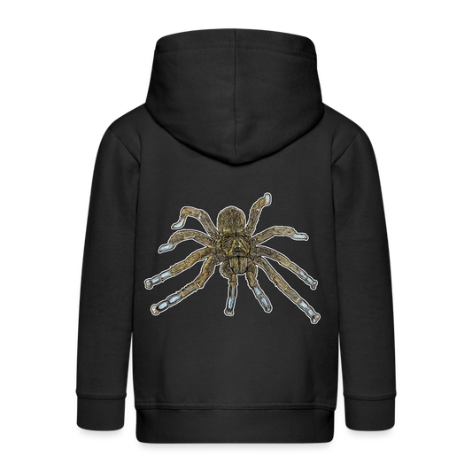 Kinder/ Teenager Zip-Hoodie Idiothele mira - Schwarz