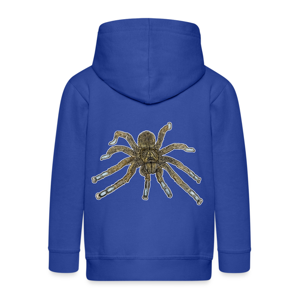 Kinder/ Teenager Zip-Hoodie Idiothele mira - Royalblau