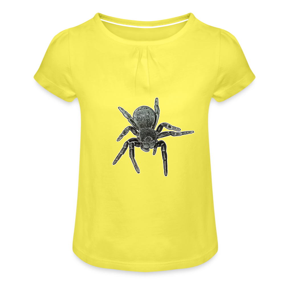 Mädchen-T-Shirt mit Raffungen Eresus walckenaeri - Gelb