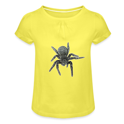 Mädchen-T-Shirt mit Raffungen Eresus walckenaeri - Gelb
