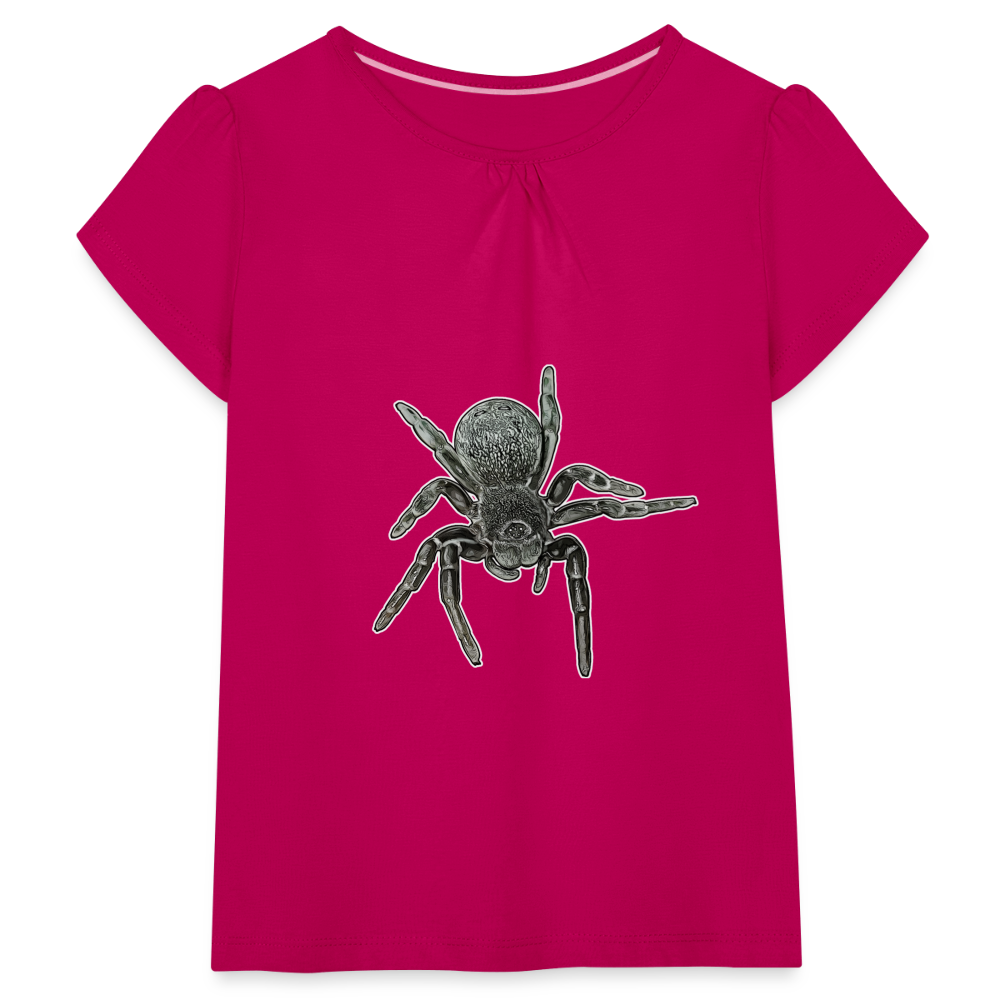 Mädchen-T-Shirt mit Raffungen Eresus walckenaeri - Fuchsia