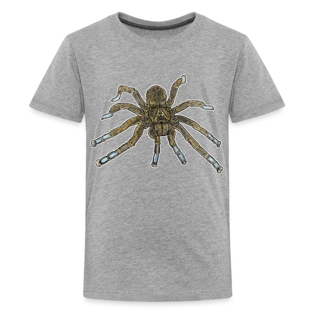 Teenager Basic T-Shirt Idiothele mira - Grau meliert