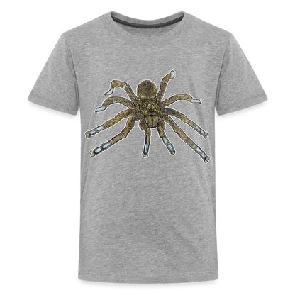 Teenager Basic T-Shirt Idiothele mira - Grau meliert