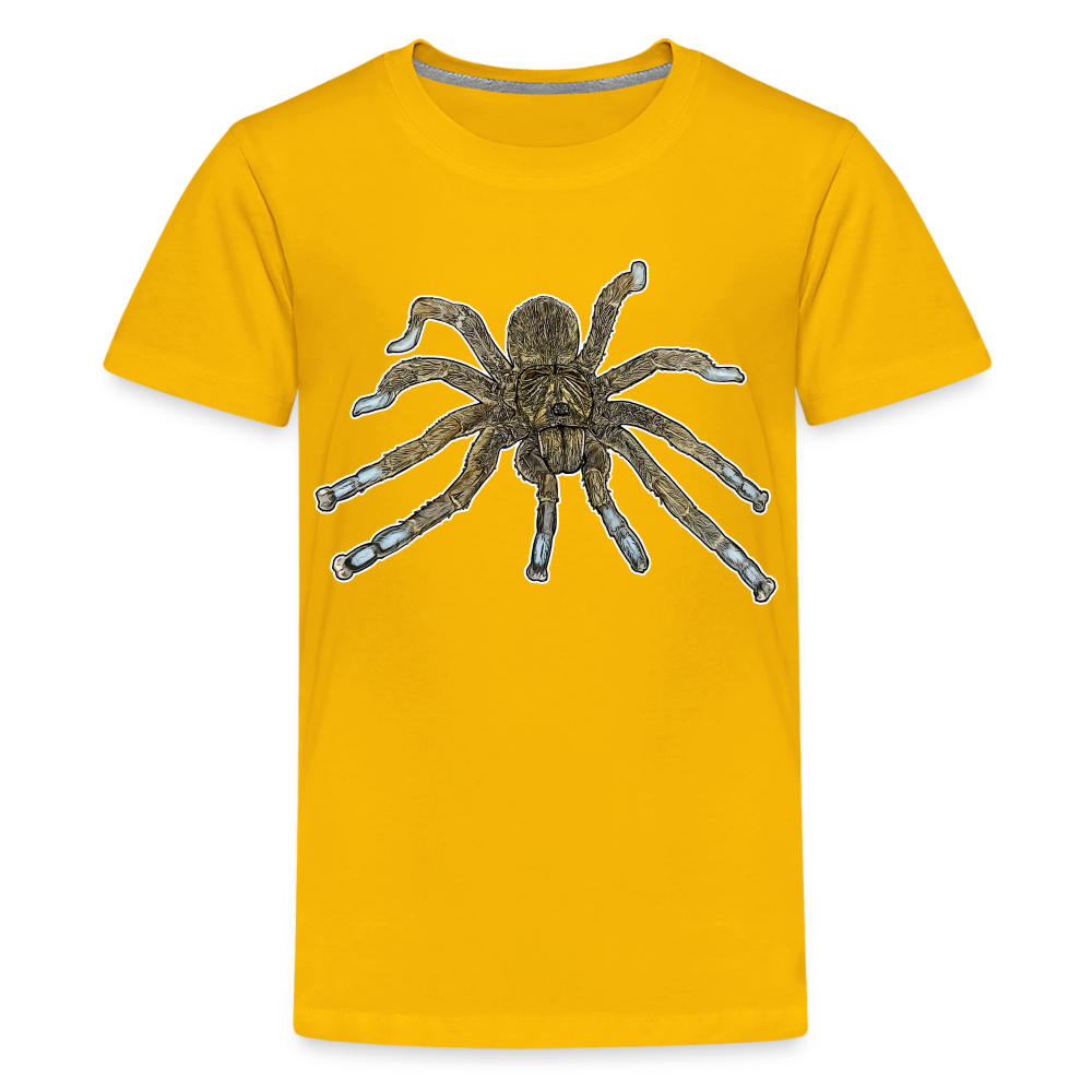 Teenager Basic T-Shirt Idiothele mira - Sonnengelb