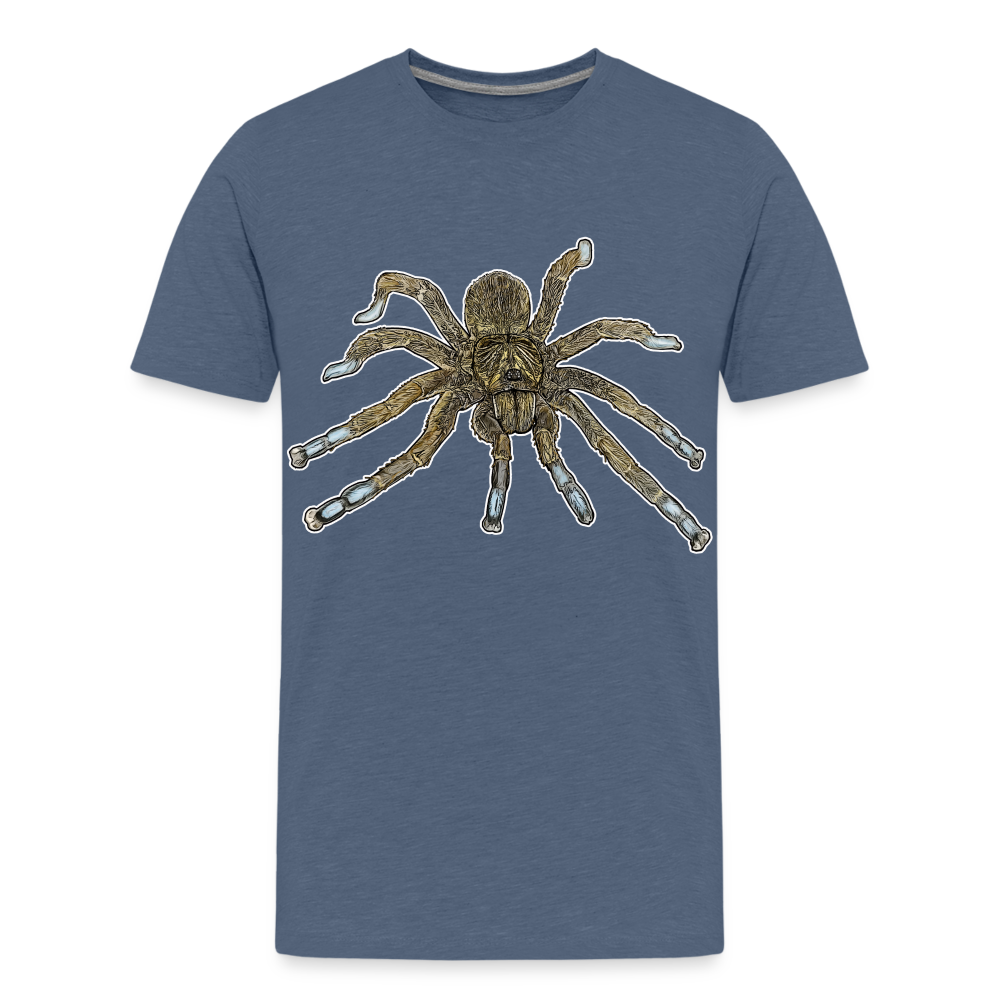 Teenager Basic T-Shirt Idiothele mira - Blau meliert