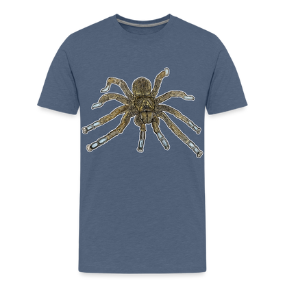 Teenager Basic T-Shirt Idiothele mira - Blau meliert