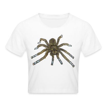 Crop T-Shirt Idiothele mira - weiß