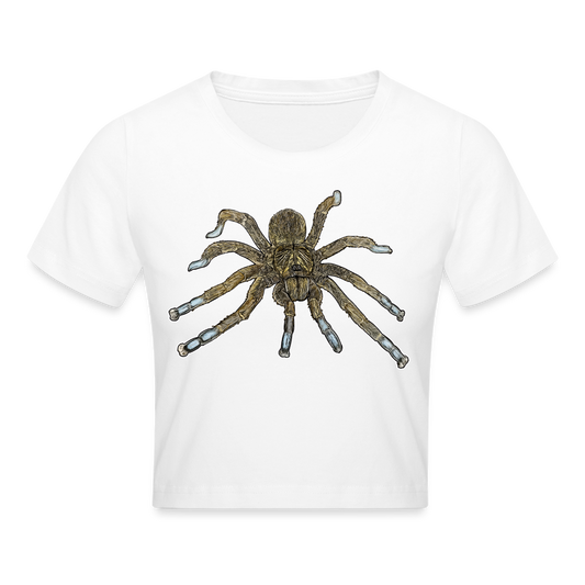 Crop T-Shirt Idiothele mira - weiß