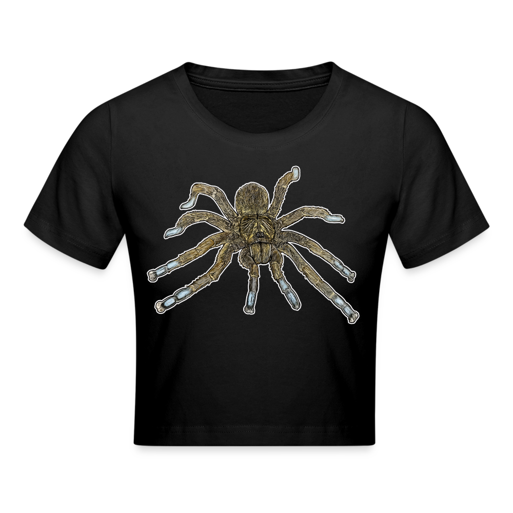 Crop T-Shirt Idiothele mira - Schwarz