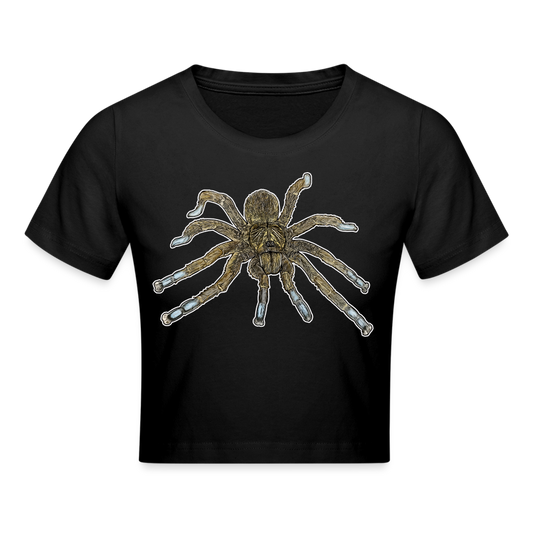 Crop T-Shirt Idiothele mira - Schwarz