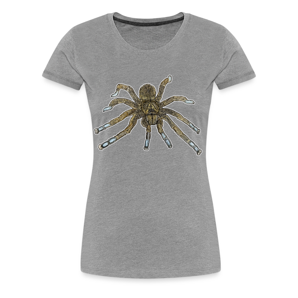 Frauen Basic T-Shirt Idiothele mira - Grau meliert