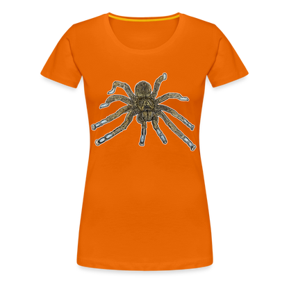 Frauen Basic T-Shirt Idiothele mira - Orange