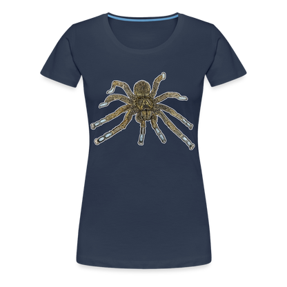 Frauen Basic T-Shirt Idiothele mira - Navy