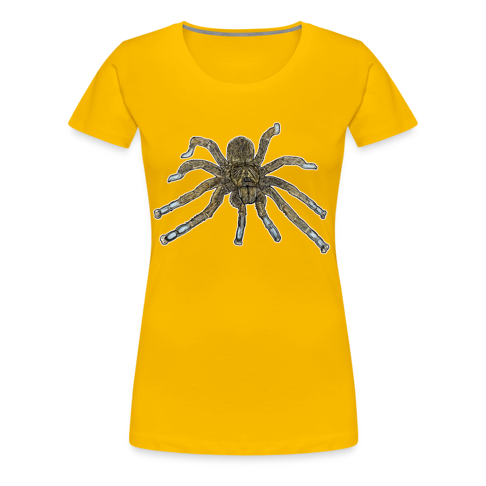 Frauen Basic T-Shirt Idiothele mira - Sonnengelb