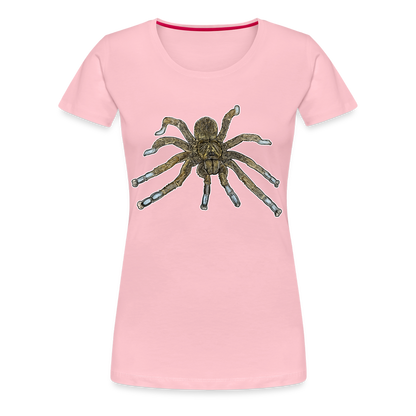 Frauen Basic T-Shirt Idiothele mira - Hellrosa