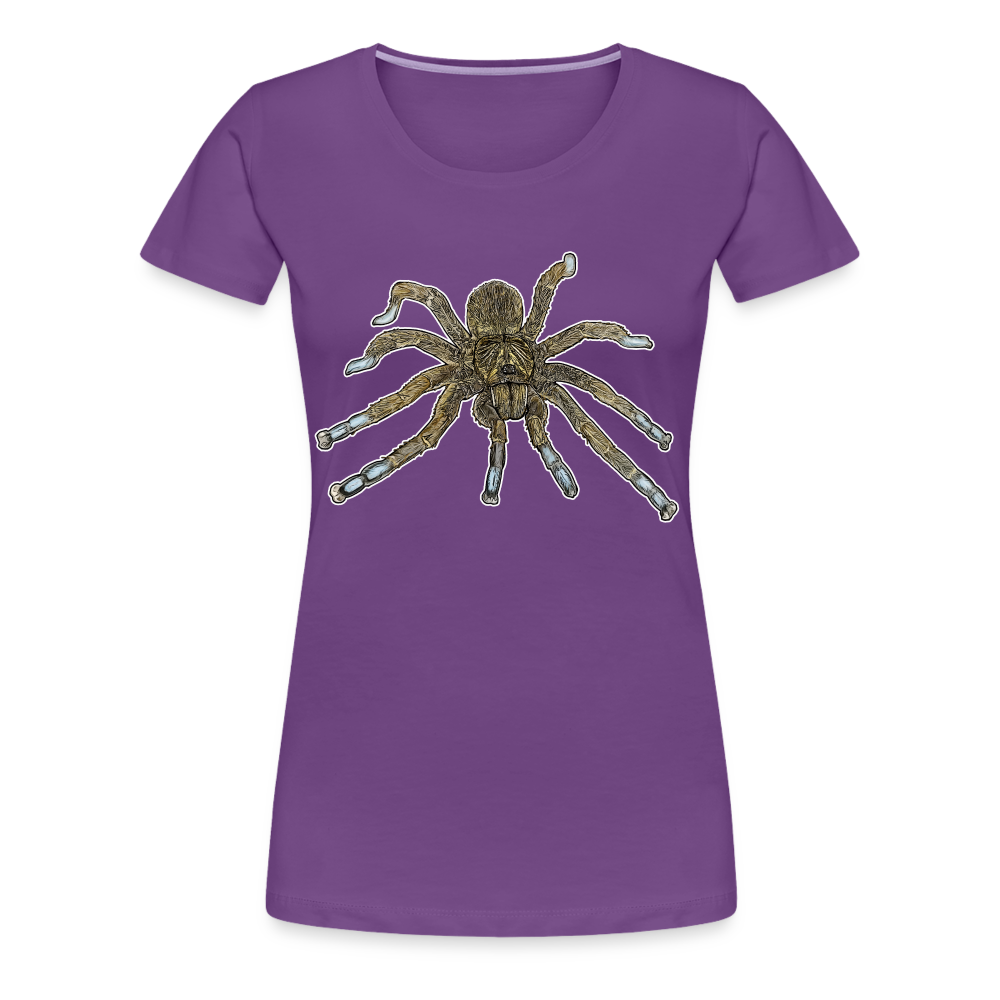 Frauen Basic T-Shirt Idiothele mira - Lila