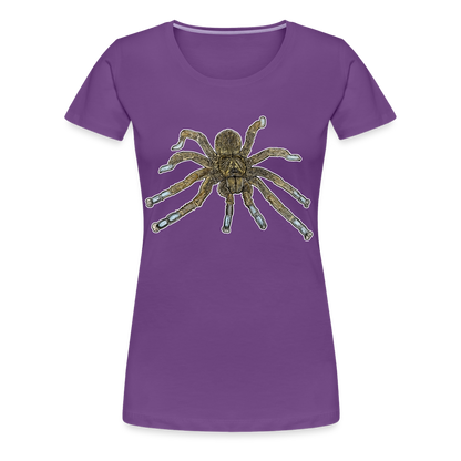 Frauen Basic T-Shirt Idiothele mira - Lila