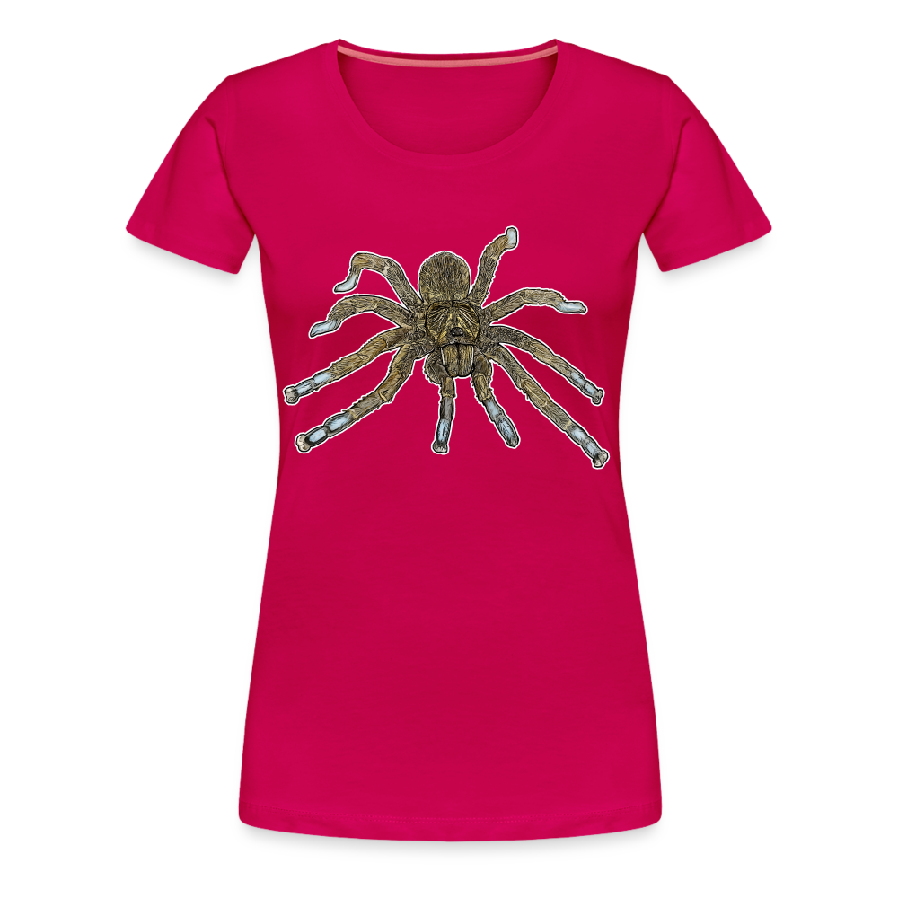 Frauen Basic T-Shirt Idiothele mira - dunkles Pink