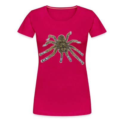 Frauen Basic T-Shirt Idiothele mira - dunkles Pink