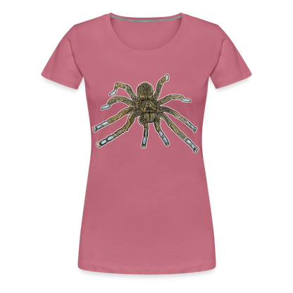 Frauen Basic T-Shirt Idiothele mira - Malve