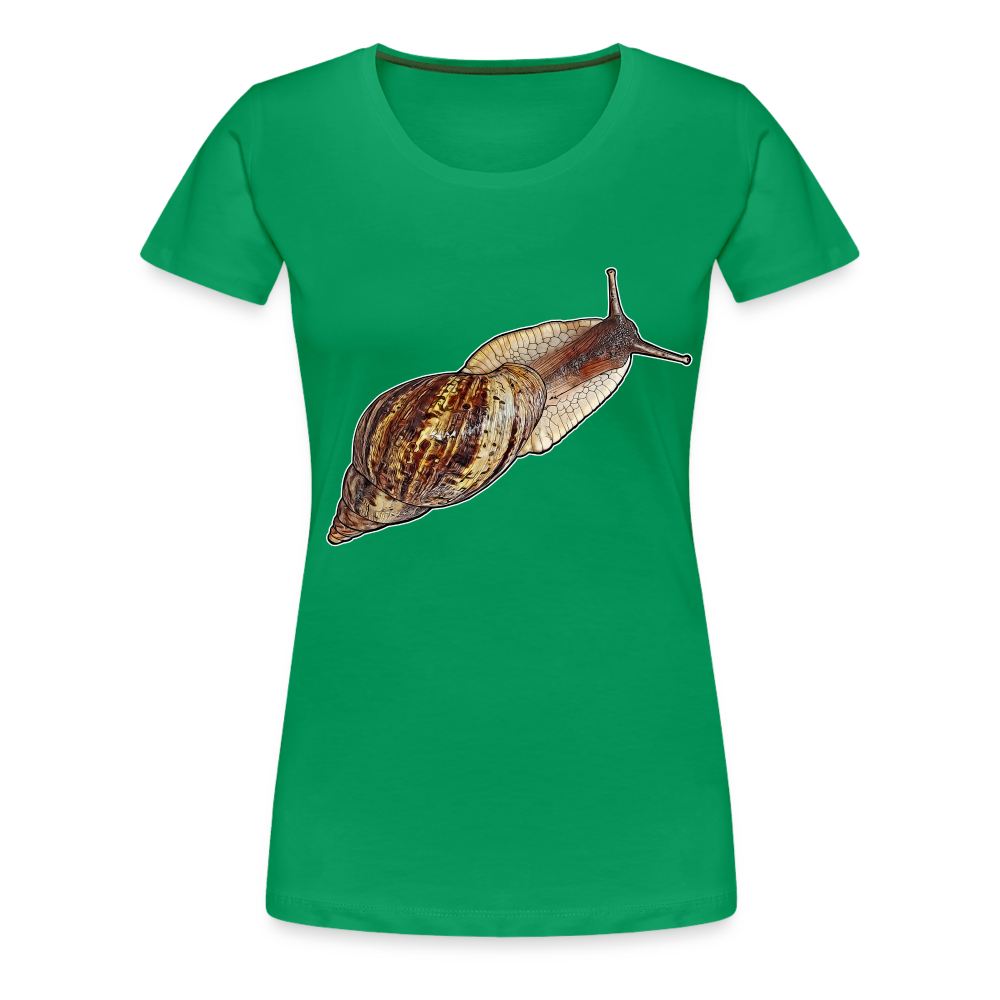Frauen Basic T-Shirt Achatina reticulata wildfarben - Kelly Green