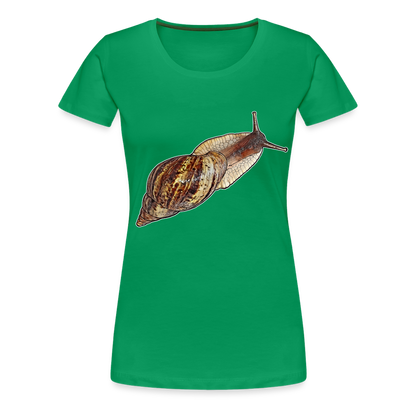 Frauen Basic T-Shirt Achatina reticulata wildfarben - Kelly Green