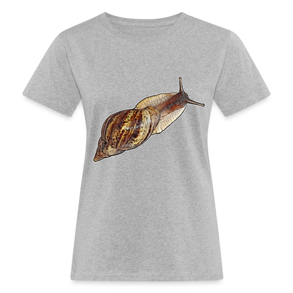 Frauen Bio-T-Shirt Achatina reticulata wildfarben - Grau meliert