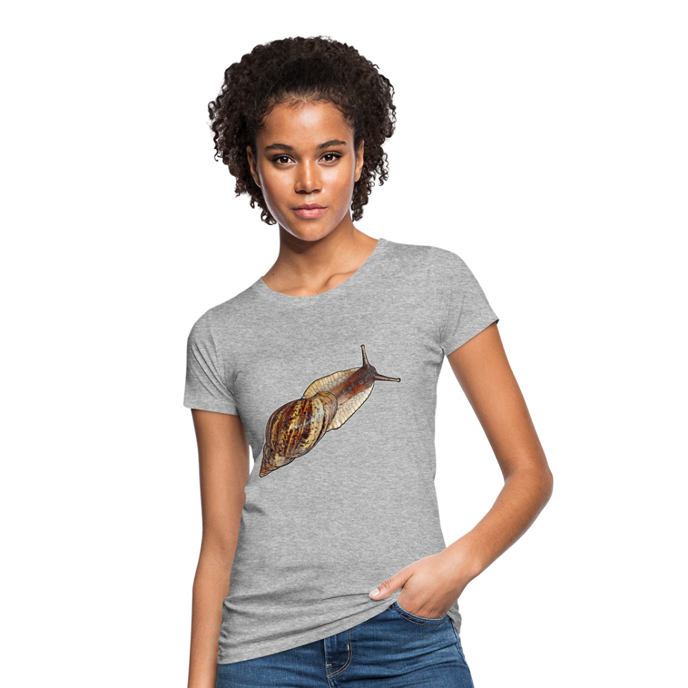 Frauen Bio-T-Shirt Achatina reticulata wildfarben - Grau meliert