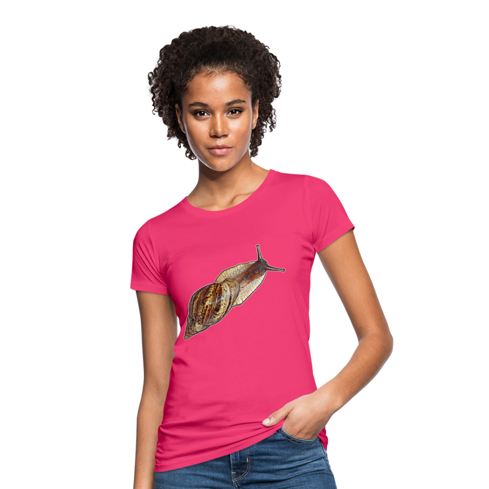 Frauen Bio-T-Shirt Achatina reticulata wildfarben - Neon Pink