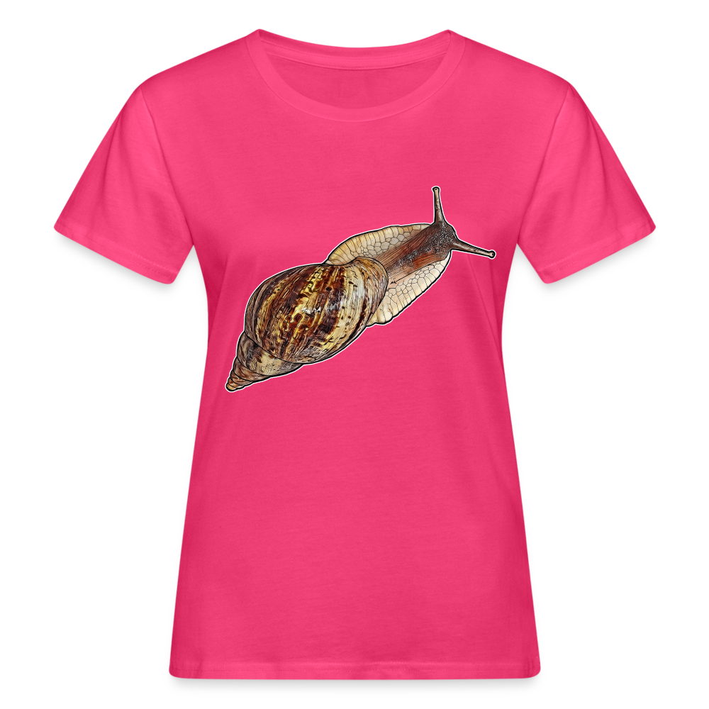 Frauen Bio-T-Shirt Achatina reticulata wildfarben - Neon Pink