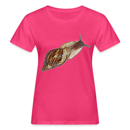 Frauen Bio-T-Shirt Achatina reticulata wildfarben - Neon Pink