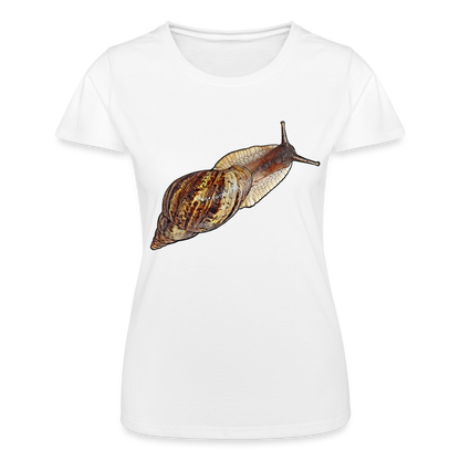 Frauen Fruit of the Loom T-Shirt Achatina reticulata wildfarben - weiß