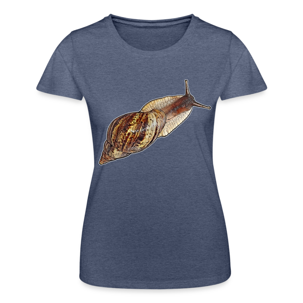 Frauen Fruit of the Loom T-Shirt Achatina reticulata wildfarben - Navy meliert
