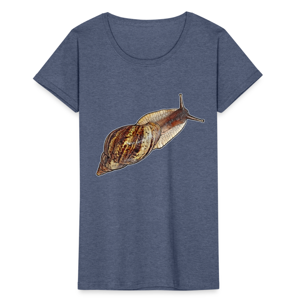 Frauen Fruit of the Loom T-Shirt Achatina reticulata wildfarben - Navy meliert