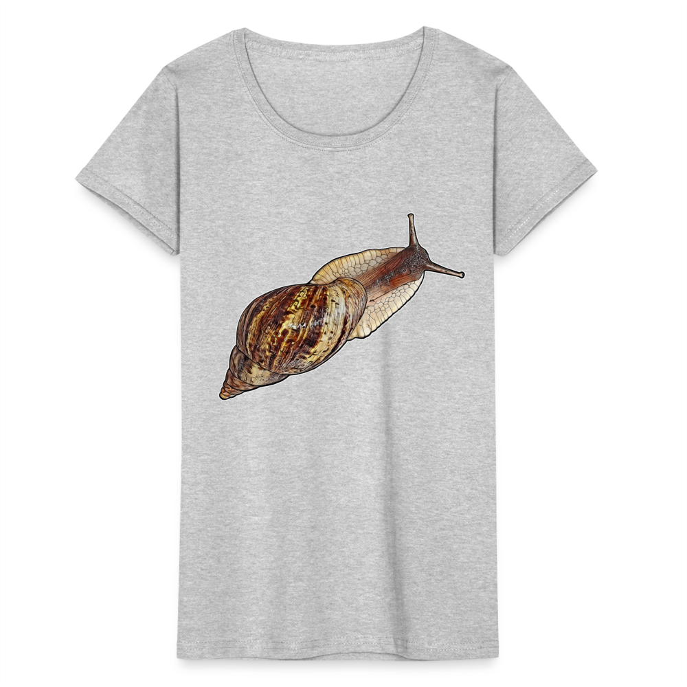 Frauen Fruit of the Loom T-Shirt Achatina reticulata wildfarben - Grau meliert