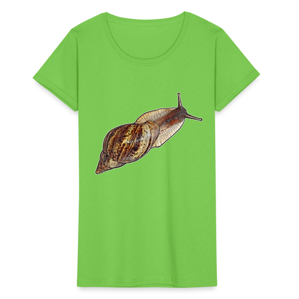 Frauen Fruit of the Loom T-Shirt Achatina reticulata wildfarben - Hellgrün