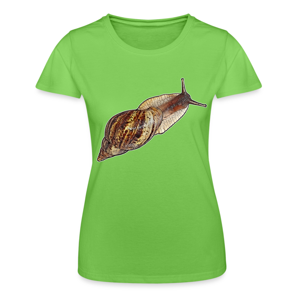 Frauen Fruit of the Loom T-Shirt Achatina reticulata wildfarben - Hellgrün
